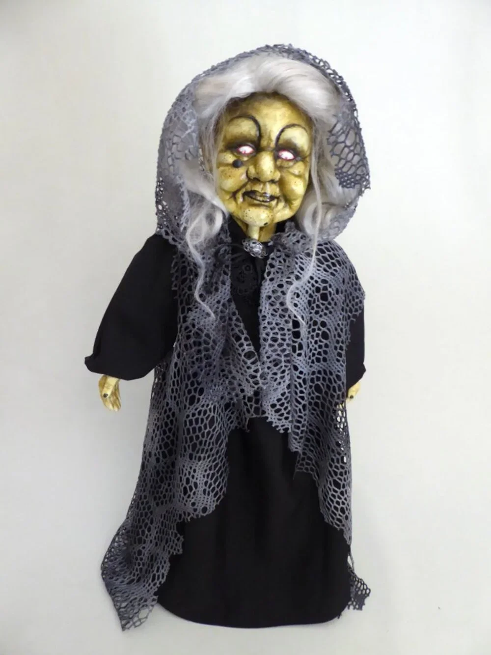 OOAK 19” WITCH HAG VOODOO HALLOWEEN HORROR UNDEAD DOLL PROP ODDITY